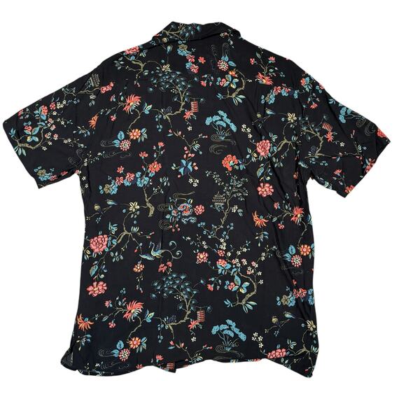 KOOPLES VISCOSE BLACK PATTERN SHIRT SIZE MEDIUM - Picture 2 of 5